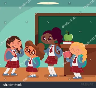 Staff guiding children